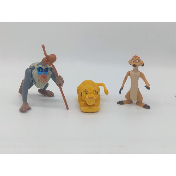 Vintage 1994 Lion King Action Figures Burger King Disney Toys Rafiki Simba Timon - Picture 2 of 11